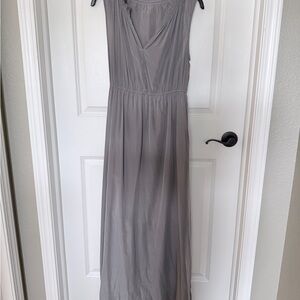 Elegant Gray Maxi Dress